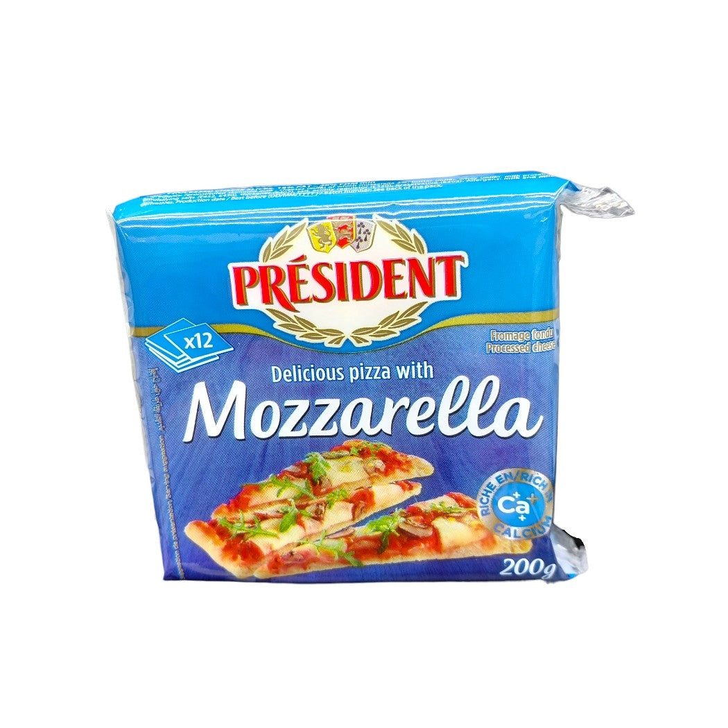 QUESO MOZZARELLA LONCHAS PRESIDENT 200GR