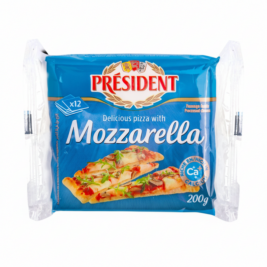 QUESO MOZZARELLA LONCHAS PRESIDENT 200GR