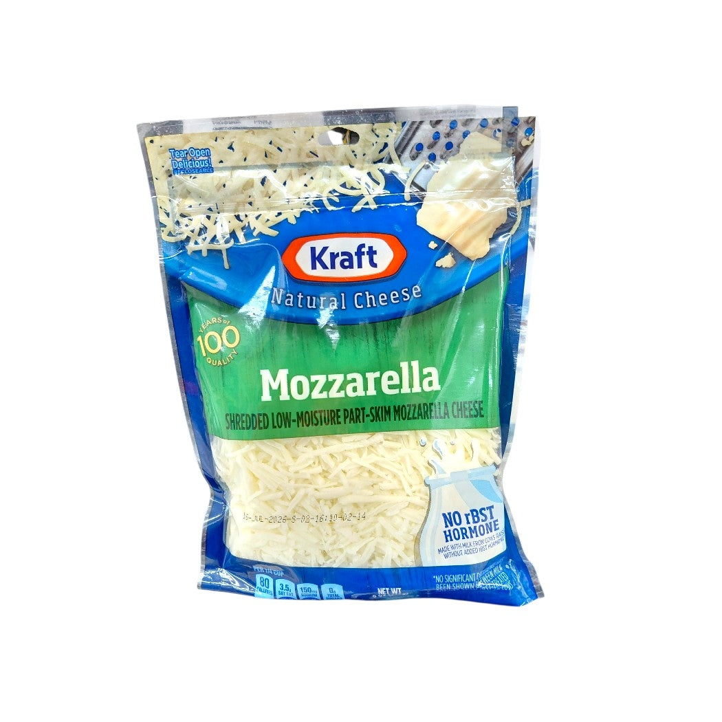 QUESO MOZZARELLA SHREDDED KRAFT 8OZ
