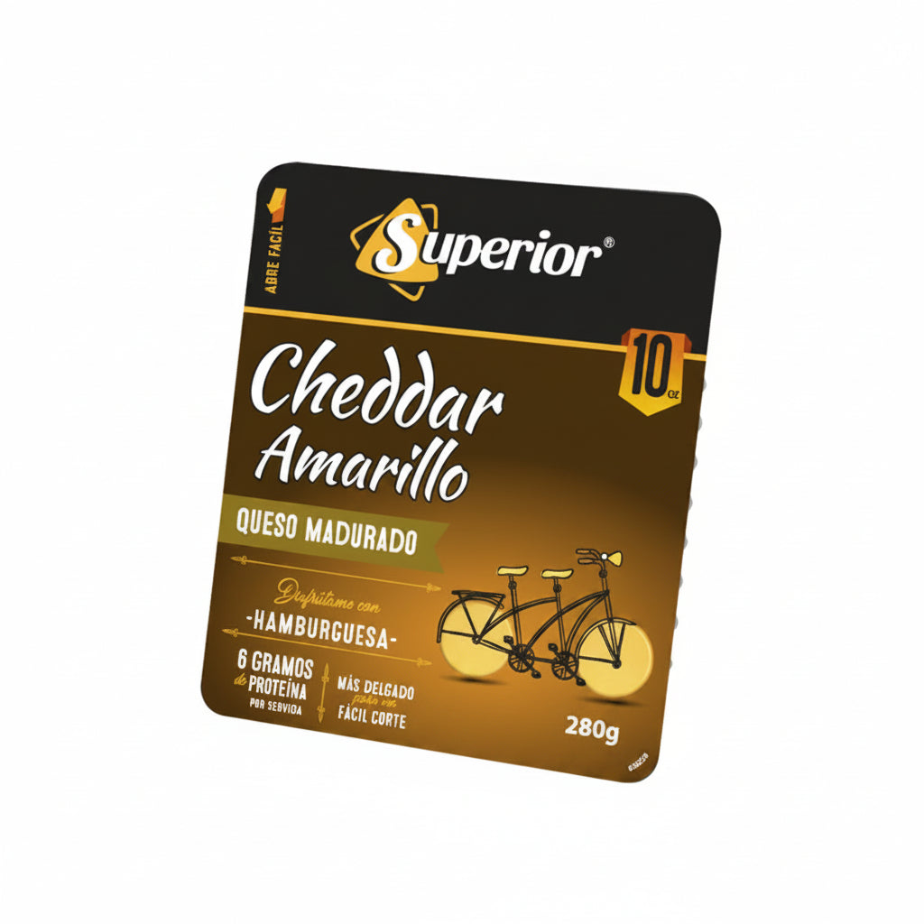 QUESO REBANADO CHEDDAR AMARILLO 165GR