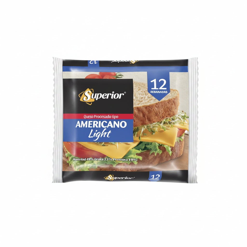 QUESO AMERICANO LIGHT SUPERIOR 360GR