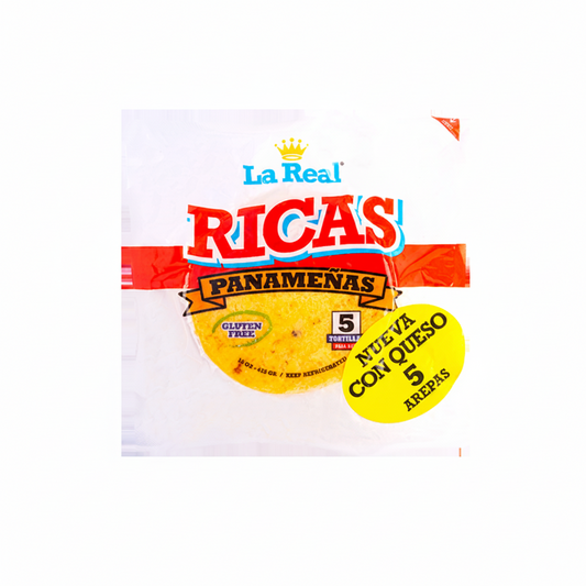 AREPAS RICAS PANAMEÑAS CON QUESO 15OZ