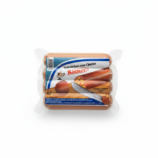 SALCHICHA CON QUESO KIENER PAQ 1LB