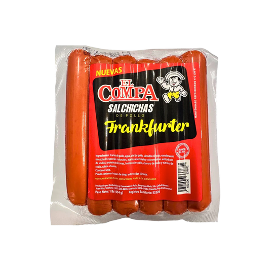 SALCHICHA FRANKFURTER EL COMPA 1LB