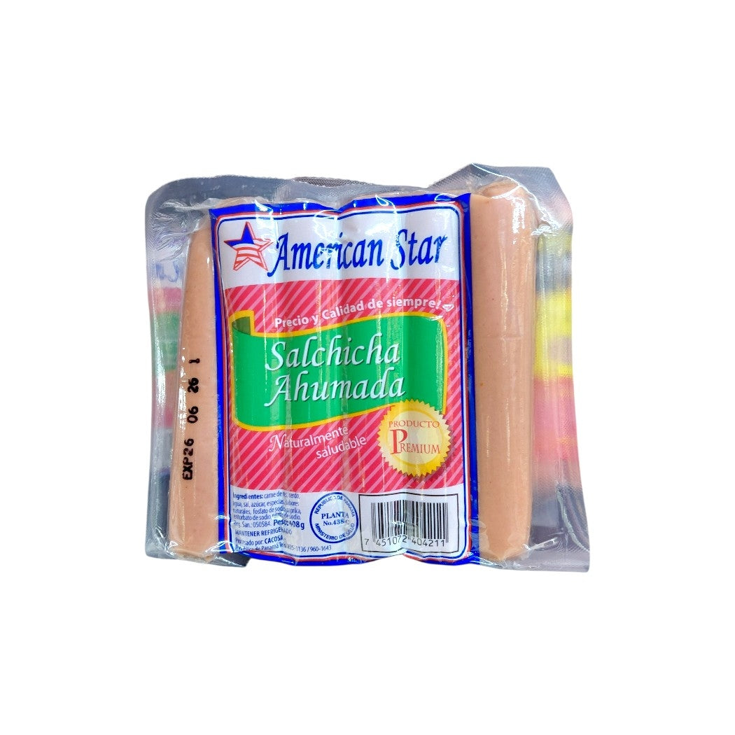 SALCHICHAS AMERICAN STAR PAQ. 1LB