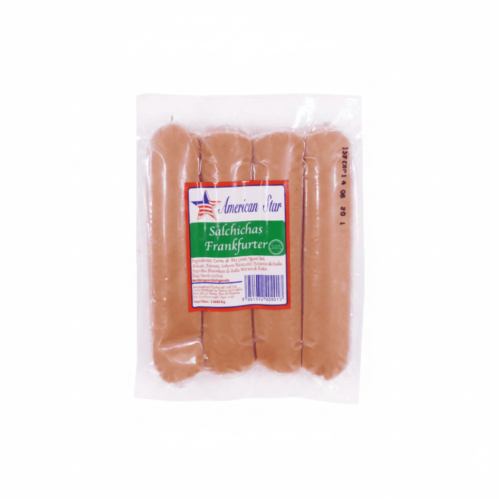 SALCHICHAS FRANKFURTER AMERICAN STAR 1LB