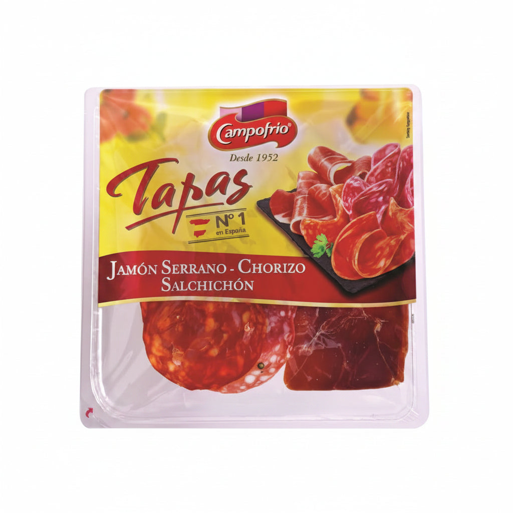 TAPA JAMON SERRANO+CHORZ CAMPO FRIO 120GR