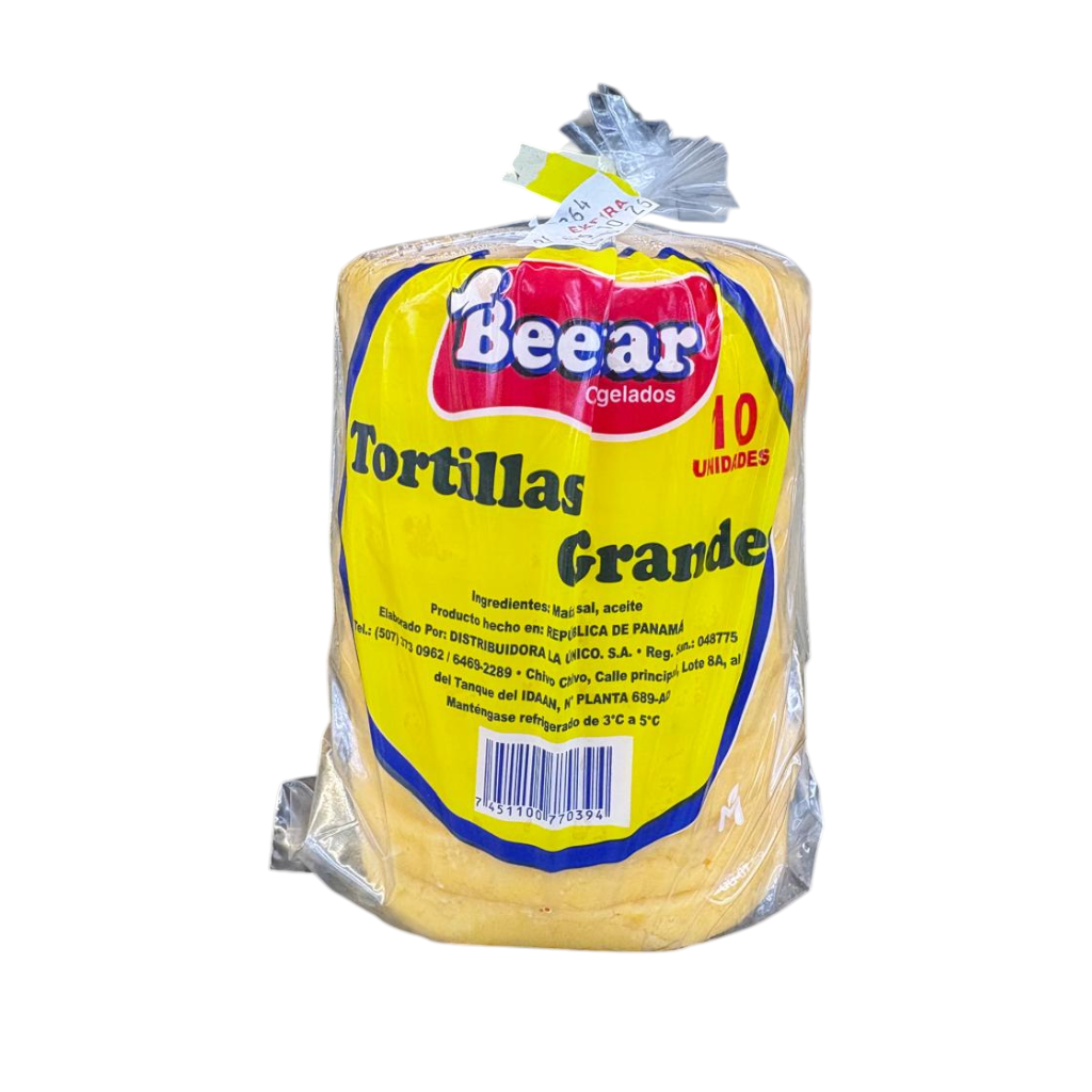 TORTILLA GRANDE DE MAIZ BEETAR 10U