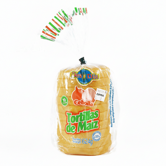 TORTILLAS CON SABOR A CEBOLLA 624GR