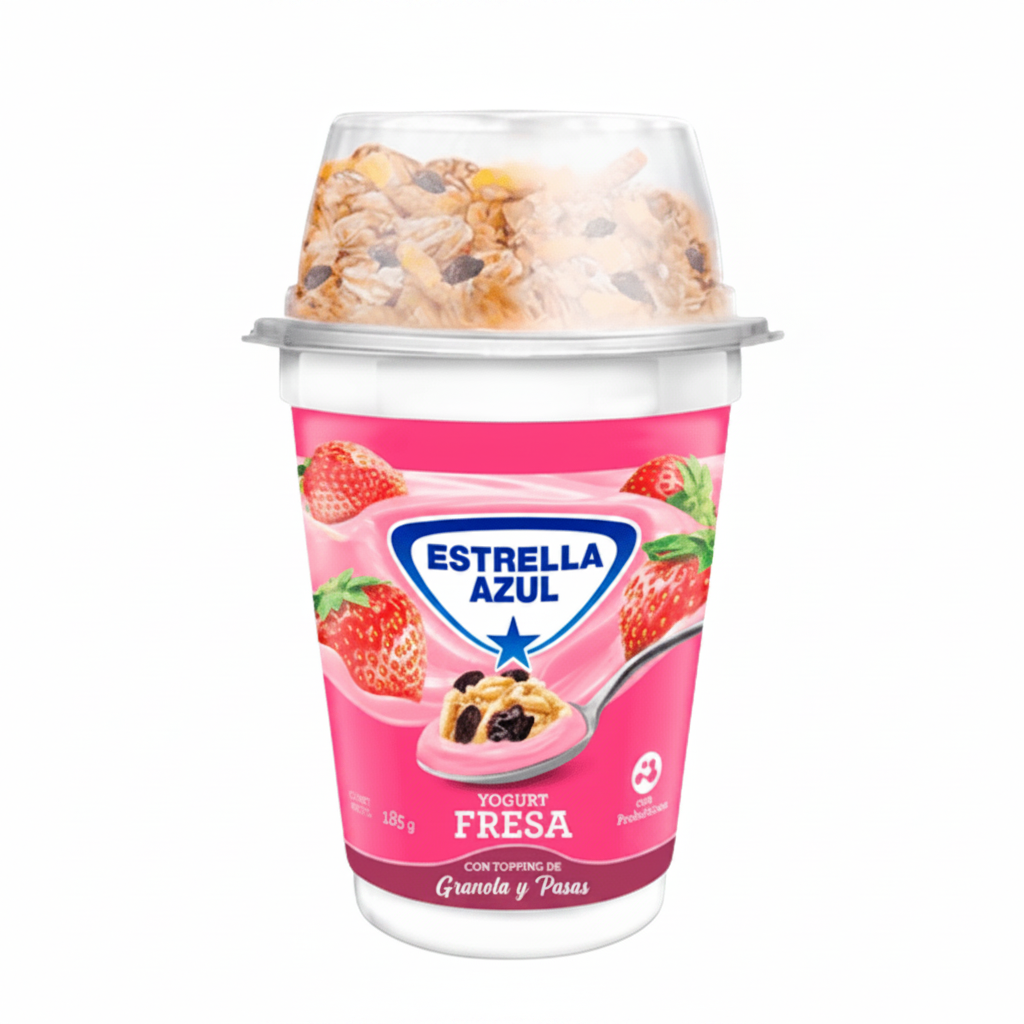 YOGURT FRESA TOPIN GRANOLA/PASA 170GR