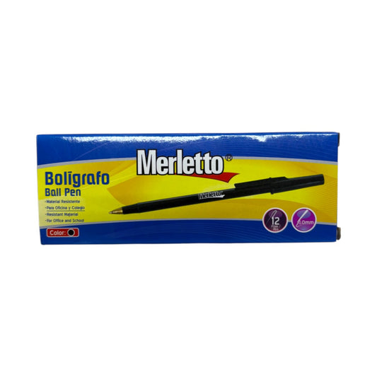 BOLIGRAFOS NEGROS 12U