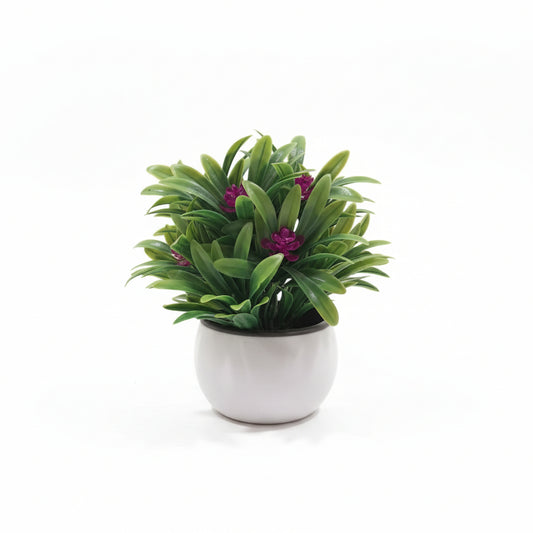 PLANTA ARTIFICIAL CON FLORES CHICA