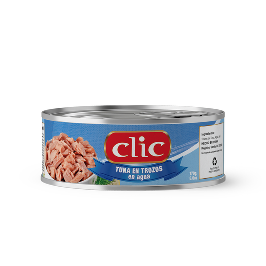 ATÚN EN TROZOS DE AGUA CLIC 170GR