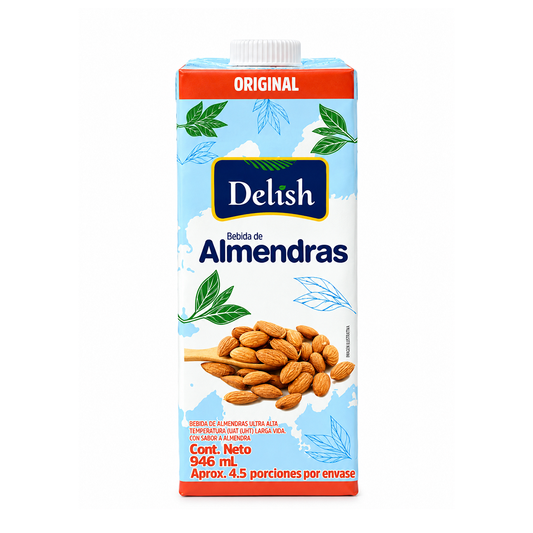 BEBIDA DE ALMENDRA ORIGINAL  DELISH 946ML