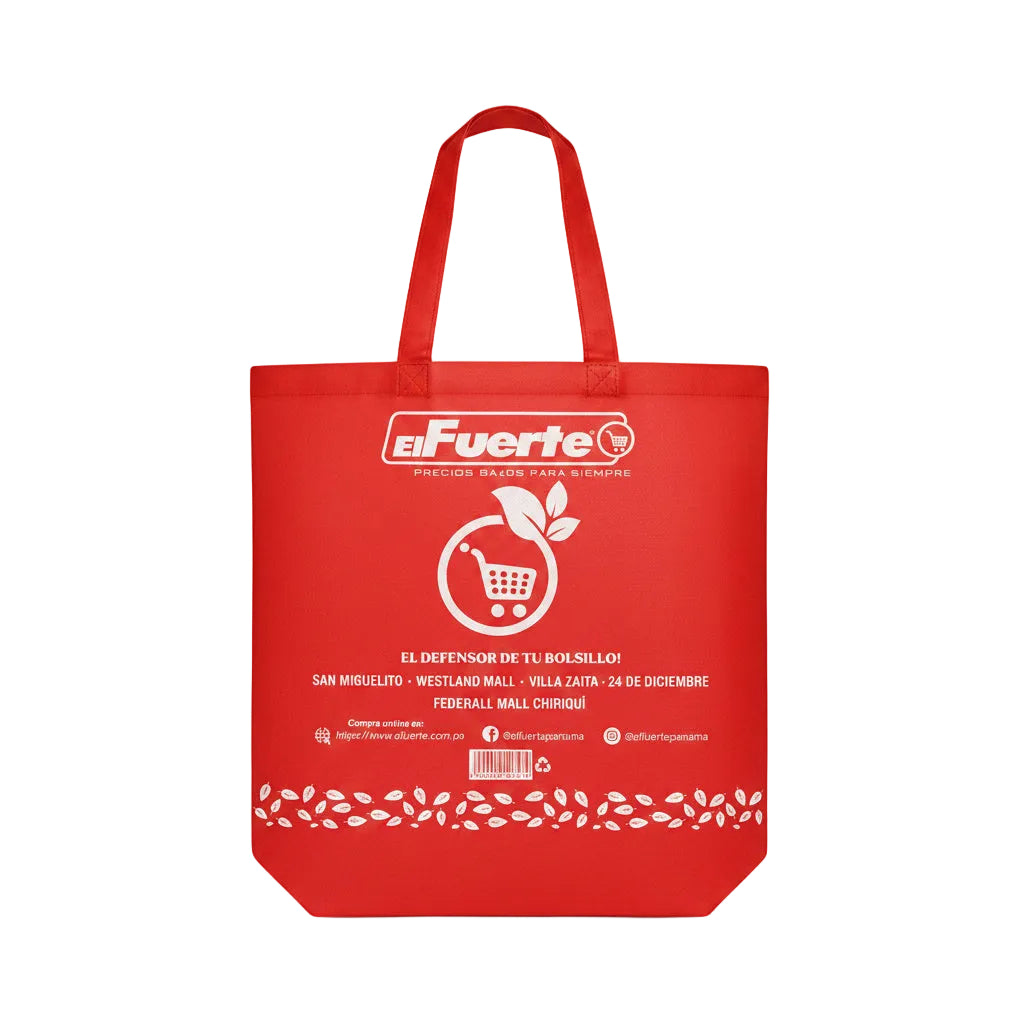 BOLSA REUTILIZABLE EL FUERTE VERDE O ROJO