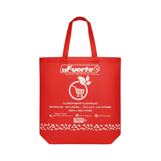 BOLSA REUTILIZABLE EL FUERTE VERDE O ROJO