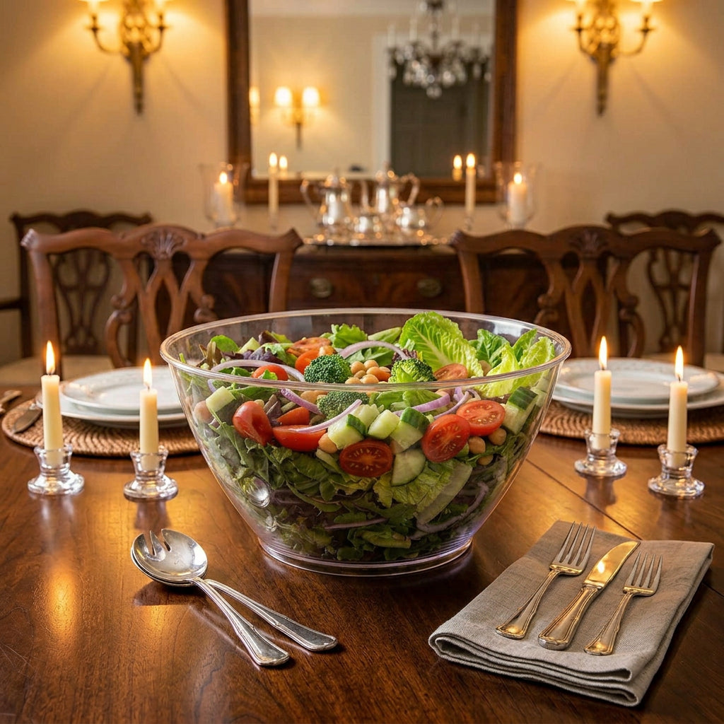 BOWL PLASTICO TRANSPARETE 27.5CM