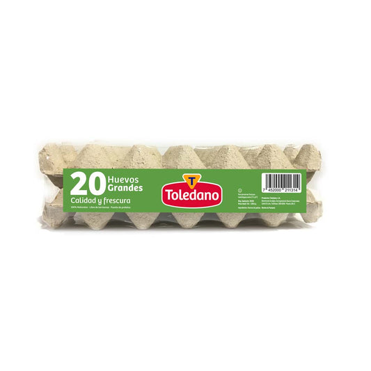 HUEVOS GRANDES TOLEDANO FLAT 20 UNID