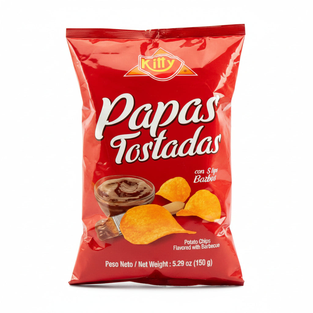 PAPITAS TOSTADAS SABOR BARBACOA KITTY 25GR