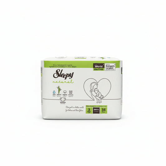 PAÑALES NATURAL MIDI 4-9KG SLEEPY 34U