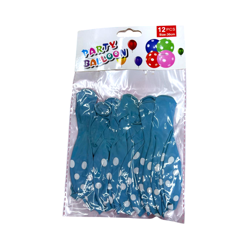 GLOBOS PUNTO CELESTE 12U
