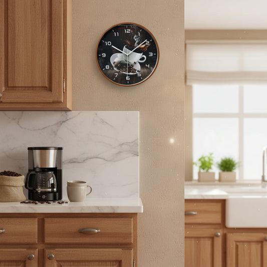 RELOJ DECORATIVO DISEÑO TAZA DE CAFÉ