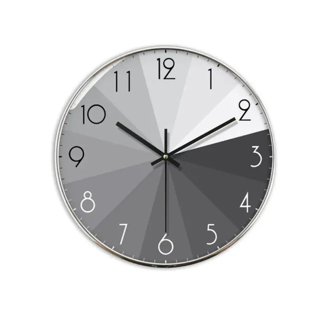 RELOJ DECORATIVO PLATEADO