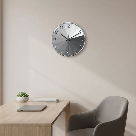 RELOJ DECORATIVO PLATEADO