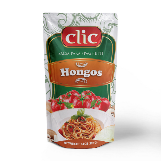 SALSA DE TOMATE CON HONGOS CLIC 14OZ