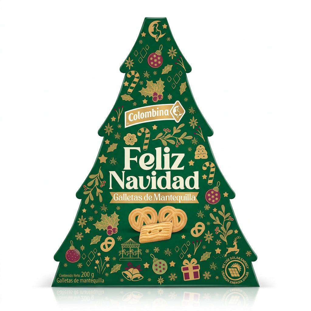 GALLETA NAVIDAD ARBOLITO COLOMBINA 200GR