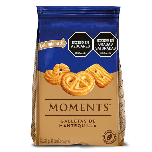 GALLETAS MOMENTS DANESAS COLOMBINA 280GR