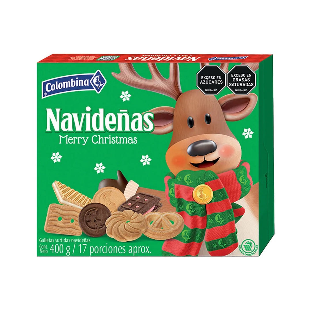 GALLETAS NAVIDEÑA DUPLEX COLOMBINA 400GR