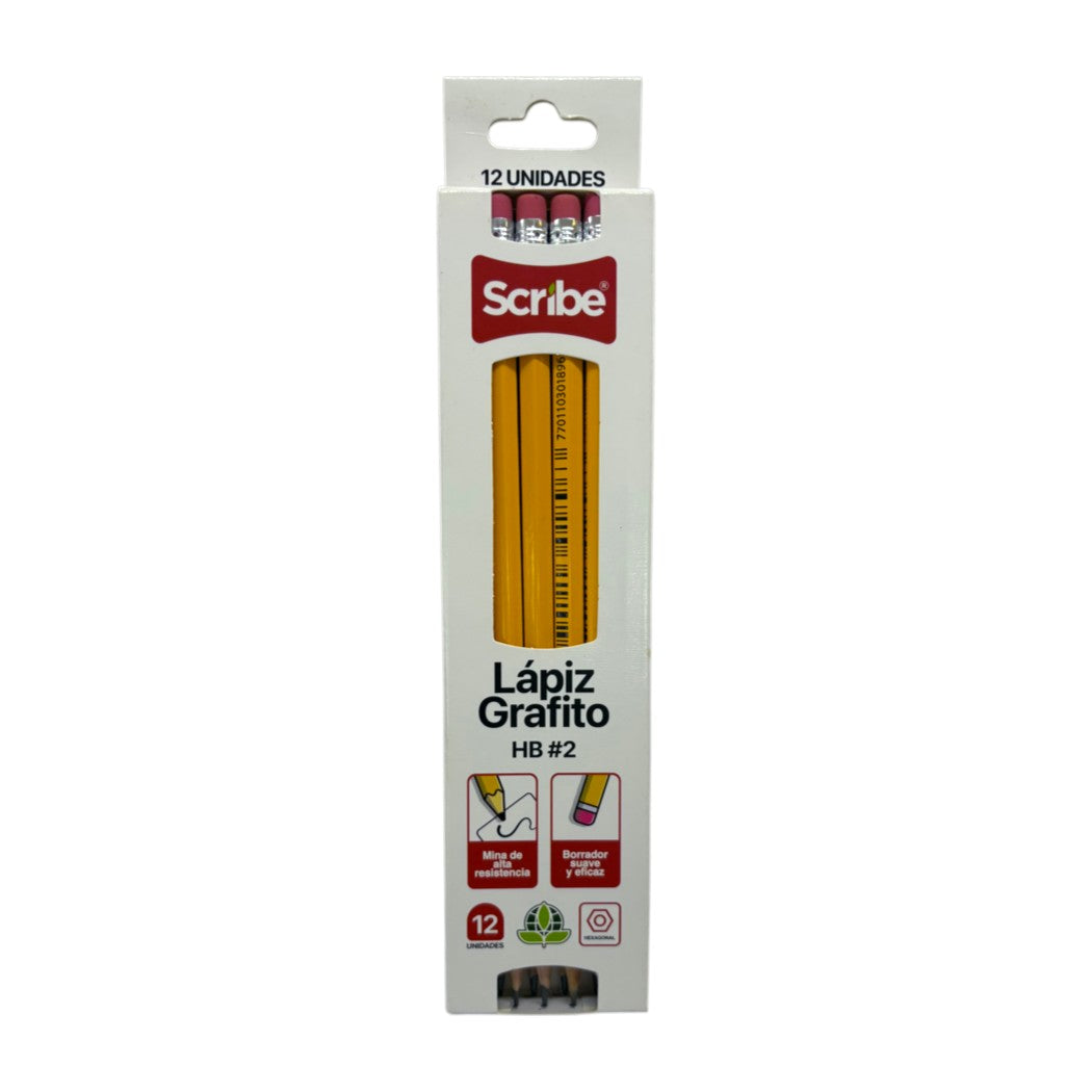 LAPIZ GRAFITO HEXAGONAL 12U