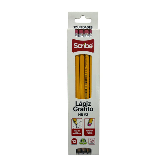 LAPIZ GRAFITO HEXAGONAL 12U
