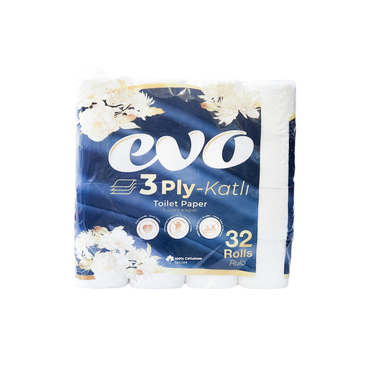 PAPEL HIGIENICO 32 ROLLOS EVO 130HOJAS