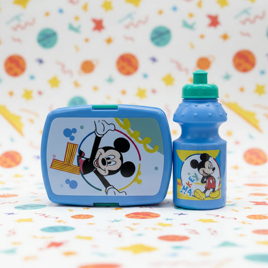 SET LONCHERA CON BOTELLA DE MICKEY MOUSE