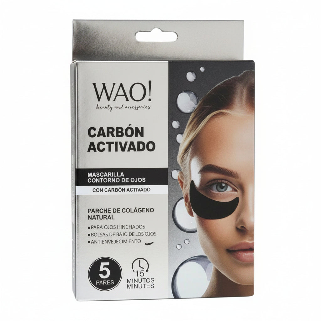 PARCHES DE GEL PARA OJOS CARBÓN ACTIVADO WAO