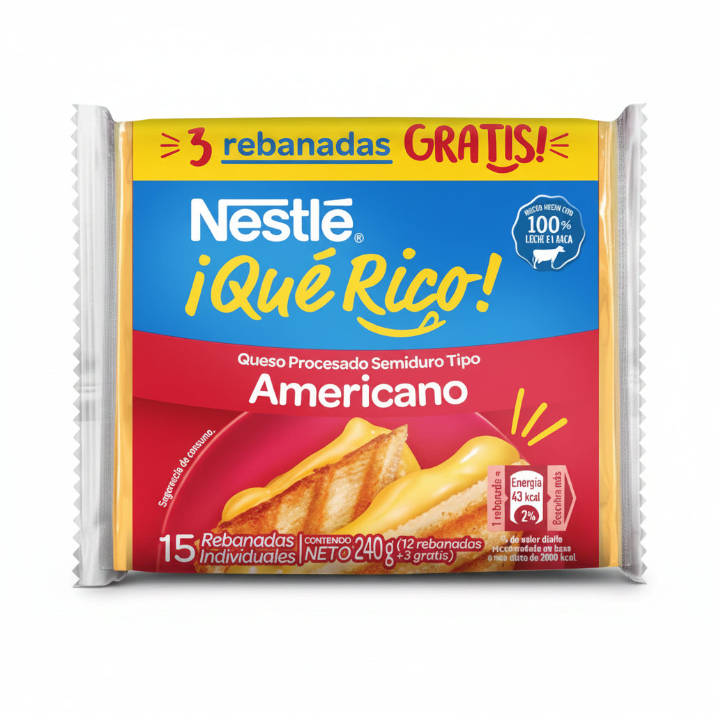 QUESO AMARILLO AMERICANO NESTLE 240GR