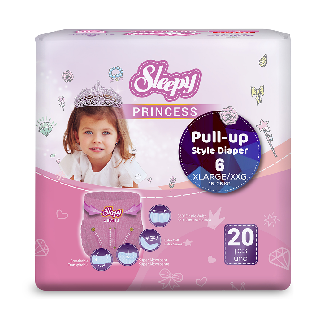 PAÑALES PANT PRINCESS XL 20U