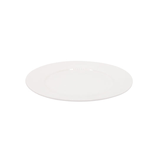 PLATO LLANO DE CERAMICA BLANCO 10.5PLG