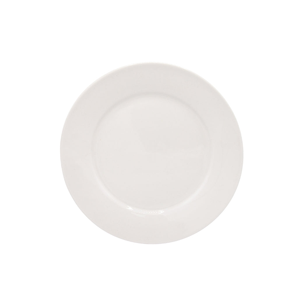 PLATO LLANO DE CERAMICA BLANCO 10.5PLG