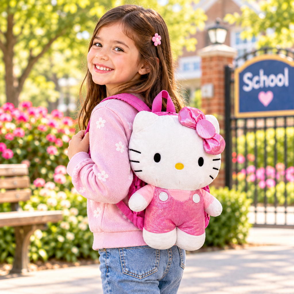 MOCHILA PELUCHE DE HELLO KITTY