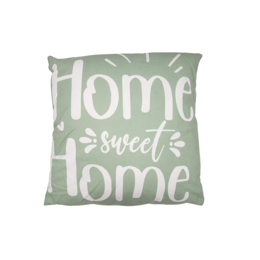 COJIN DECORATIVO CON FRASES EN LETRAS BLANCAS