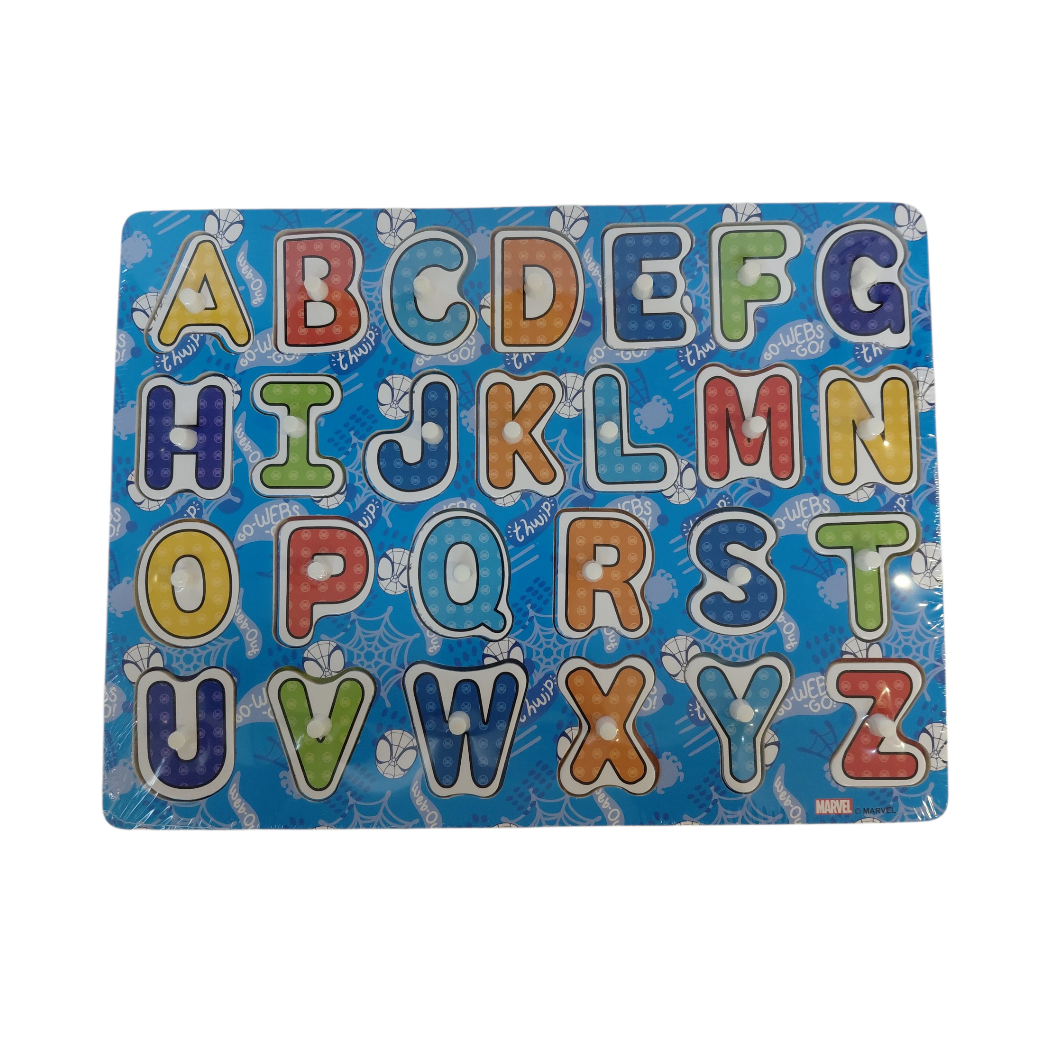 TABLERO DE ABECEDARIO DE SPIDERMAN