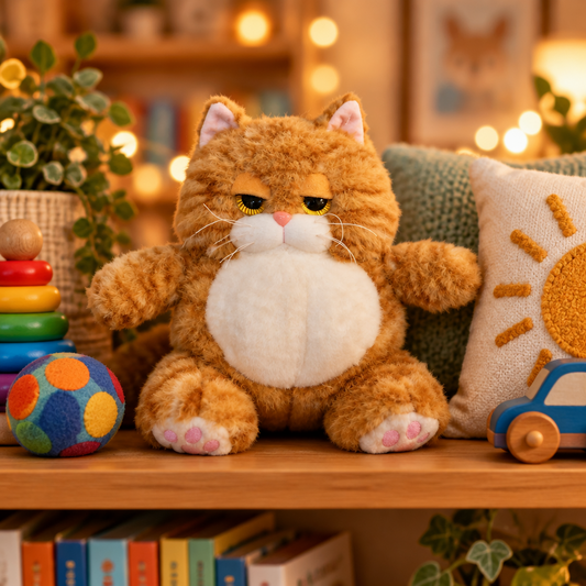 PELUCHE GATO AMARILLO