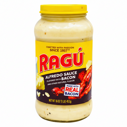 SALSA DE ALFREDO SABOR BACON RAGU 16OZ
