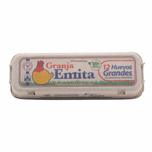 HUEVOS GRANDES GRANJA EMITA 12U
