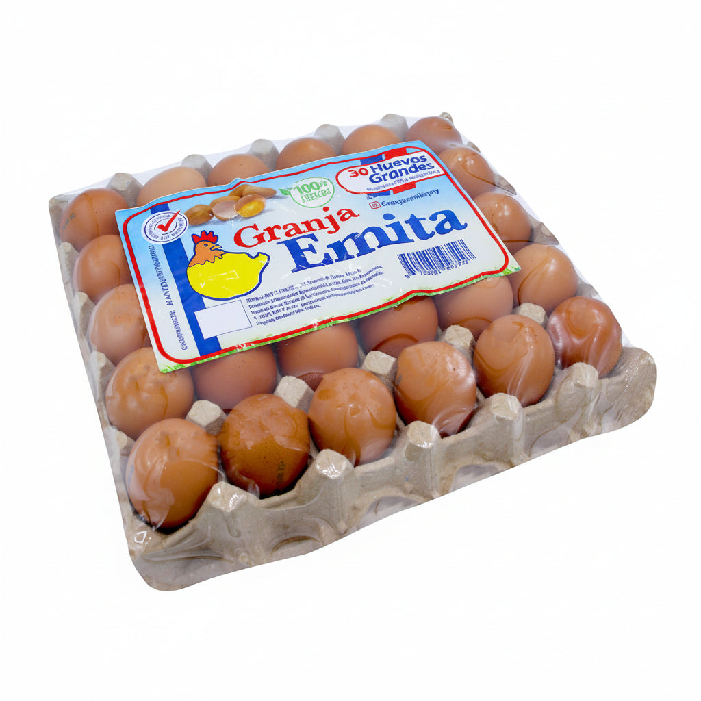 FLAT DE HUEVOS GRANDES GRANJA EMITA 30U