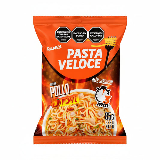 SOPA RAMEN SABOR POLLO PICANTE 85GR