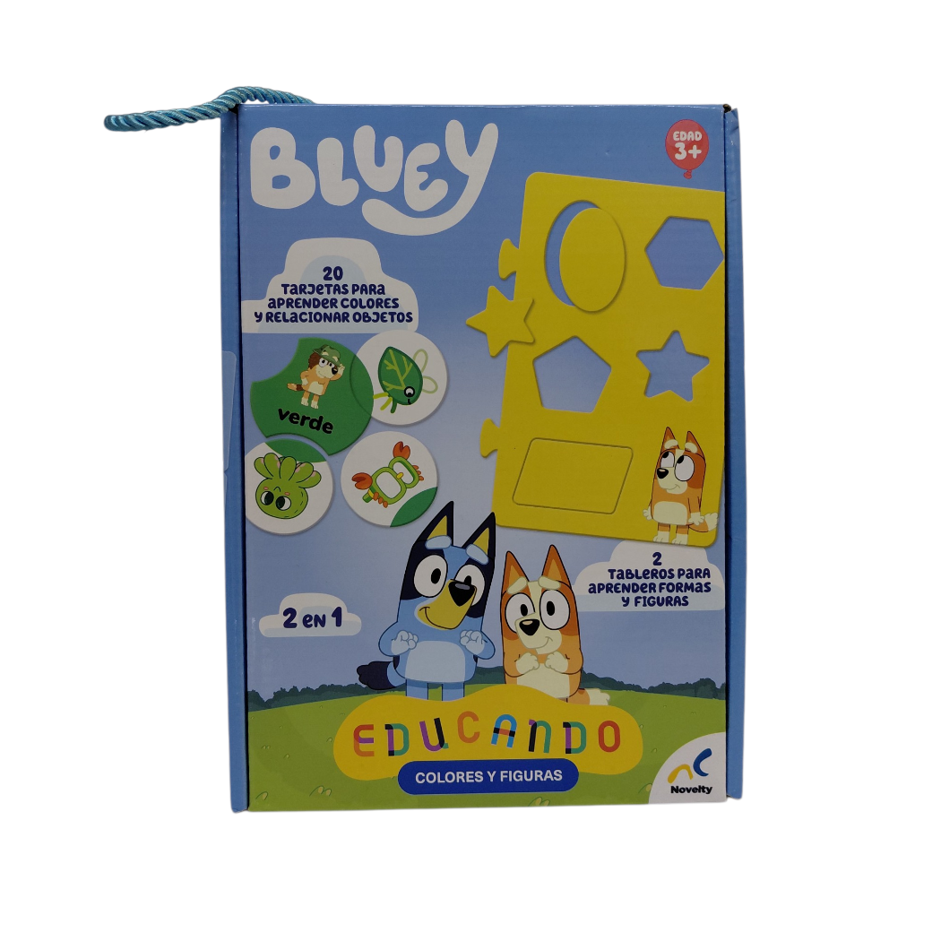 TRAJETAS COLORES FIGURAS BLUEY